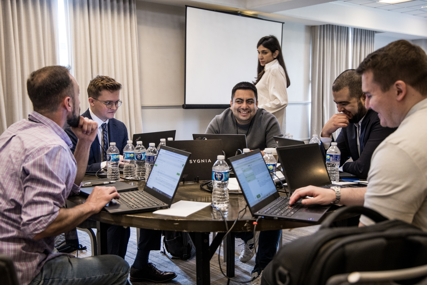 Working sessions at the company offsite