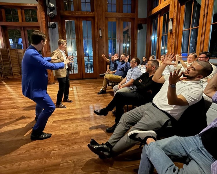 Curated team activity at an offsite
